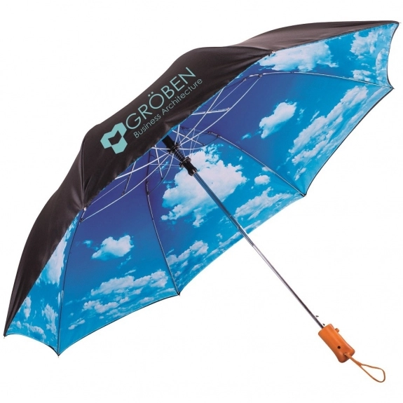 Black Peerless Cloud Custom Umbrella - 48"