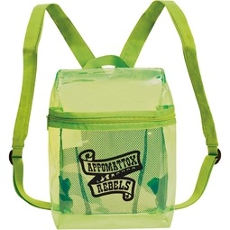 Lime Green Translucent Color Custom Backpack