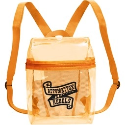 Orange Translucent Color Custom Backpack