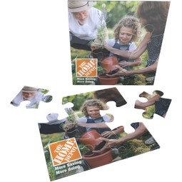 Full Color 5.5" Square Acrylic Promotional Jigsaw Puzzle - 9 pcs.