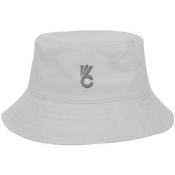 White - Cotton Twill Custom Bucket Hat