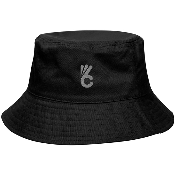Black - Cotton Twill Custom Bucket Hat