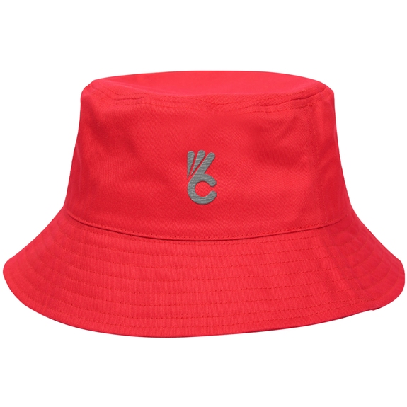 Red - Cotton Twill Custom Bucket Hat
