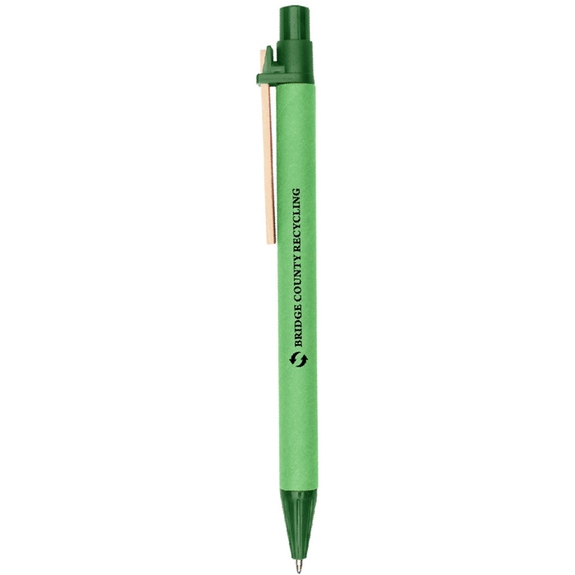 Green Eco-Inspired Custom Logo Pen