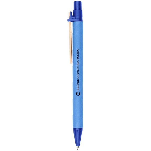 Royal blue Eco-Inspired Custom Logo Pen