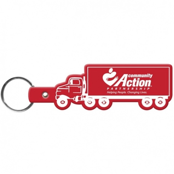 Red Truck Soft Imprinted Key Tag