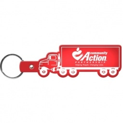 T Red Truck Soft Imprinted Key Tag