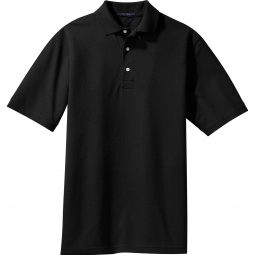Jet Black Port Authority Rapid Dry Custom Polo Shirt