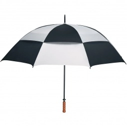 White/black Windproof Vented Canopy Custom Umbrellas