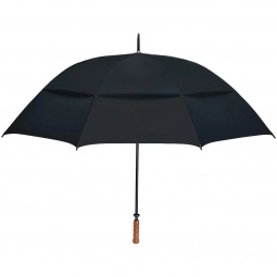 Black Windproof Vented Canopy Custom Umbrellas