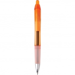 Clear Orange BIC Intensity Clic Gel Promotional Pen
