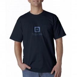 Navy Bayside Pocket Promotional T-Shirt - Colors