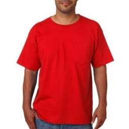 Red Bayside Pocket Promotional T-Shirt - Colors