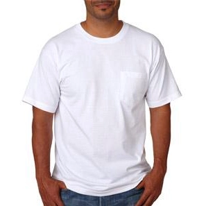 White Bayside Pocket Promotional T-Shirt - Colors