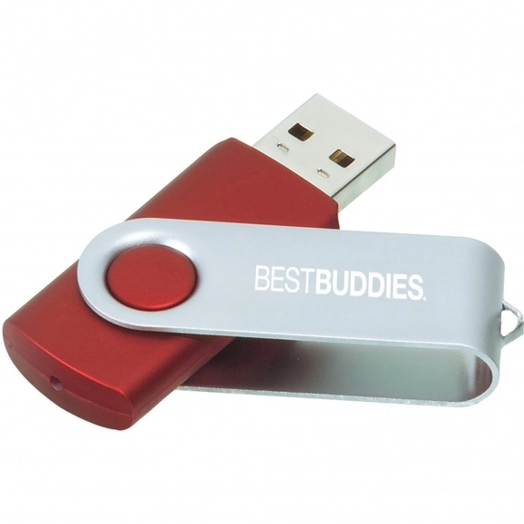 Red 8GB Colorful Flip Open Custom Flash Drive