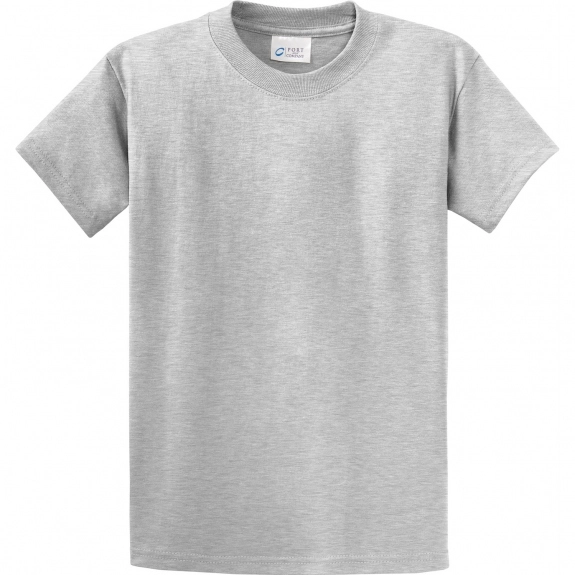 Ash Gray Port & Company Essential Logo T-Shirt - Men's Tall