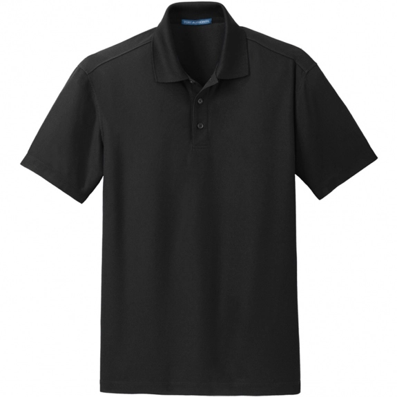Black Port Authority Dry Zone Custom Polo Shirts - Men's