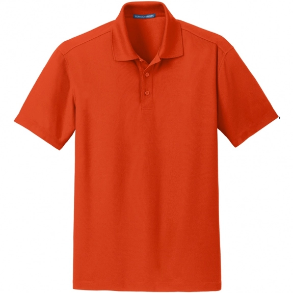 Autumn Orange Port Authority Dry Zone Custom Polo Shirts - Men's
