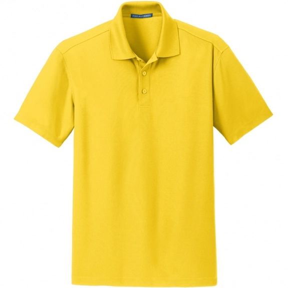 Yellow Port Authority Dry Zone Custom Polo Shirts - Men's