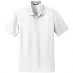 White Port Authority Dry Zone Custom Polo Shirts - Men's