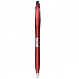 Red Metallic Colored Twist-Action Javelin Stylus Custom Pen 