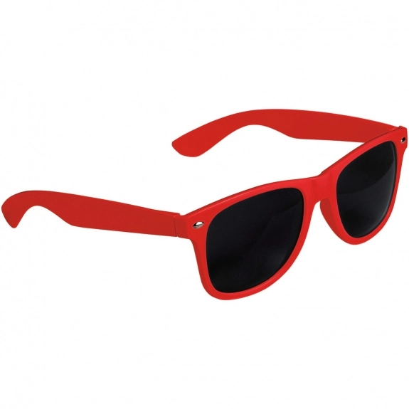 Red Full Color Ray-Ban Style Custom Sunglasses
