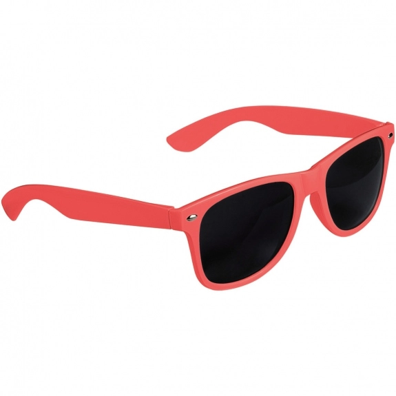 Coral Full Color Ray-Ban Style Custom Sunglasses