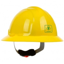 Yellow - Full Brim Wheel Ratchet Custom Hard Hat
