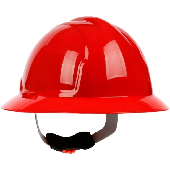 Red - Full Brim Wheel Ratchet Custom Hard Hat