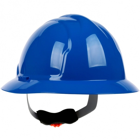 Blue - Full Brim Wheel Ratchet Custom Hard Hat