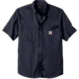 Navy - Carhartt Force Ridgefield Solid Custom Short Sleeve Shirt