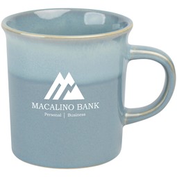 Aqua Handcrafted Gradient Accent Custom Mug – 16 oz.