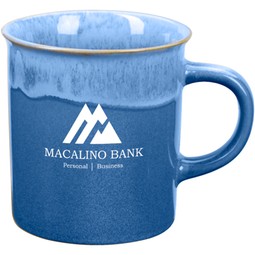 Blue Handcrafted Gradient Accent Custom Mug – 16 oz.