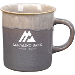 Gray Handcrafted Gradient Accent Custom Mug – 16 oz.