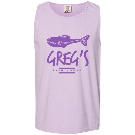 Orchid Comfort Colors&#174; Garment-Dyed Heavyweight Logo Tank