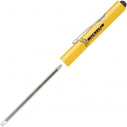 Reversible Blade Promotional Screwdriver w/ Button Top