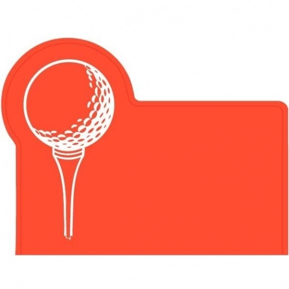 Orange Press n' Stick Custom Calendar - Golf Ball & Tee