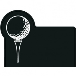 Recycled Black Press n' Stick Custom Calendar - Golf Ball & Tee