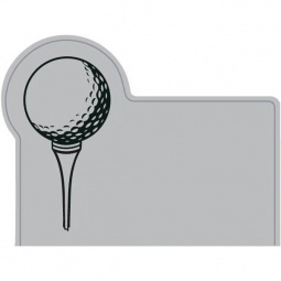 Silver Press n' Stick Custom Calendar - Golf Ball & Tee