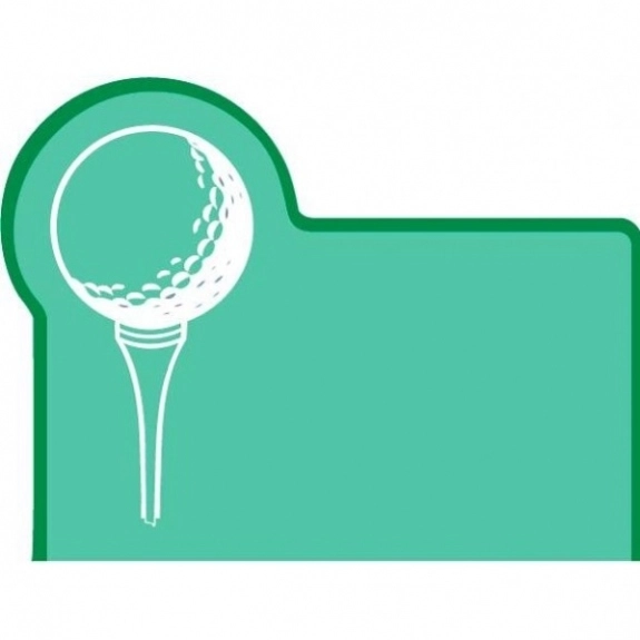 Translucent Emerald Press n' Stick Custom Calendar - Golf Ball & Tee