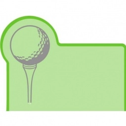 Translucent Lime Green Press n' Stick Custom Calendar - Golf Ball & Tee