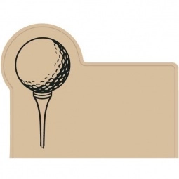 Beige Press n' Stick Custom Calendar - Golf Ball & Tee