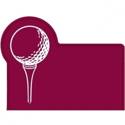 Burgundy Press n' Stick Custom Calendar - Golf Ball & Tee