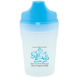 Frosted w/ Blue Non-Spill Baby Custom Sippy Cup - 5 oz.