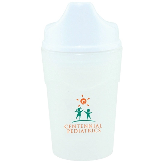 Frosted w/white Non-Spill Baby Custom Sippy Cup - 5 oz.
