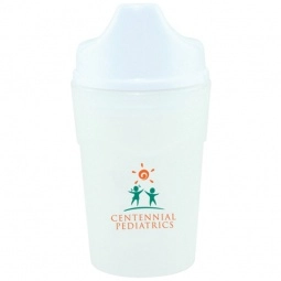 Frosted w/white Non-Spill Baby Custom Sippy Cup - 5 oz.