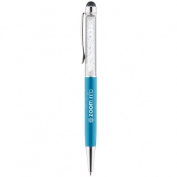 Turquoise MIA Shimmer Ballpoint Custom Stylus Pen Combo