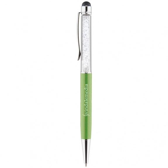 Lime Green Mia Shimmer Ballpoint Custom Stylus Pen