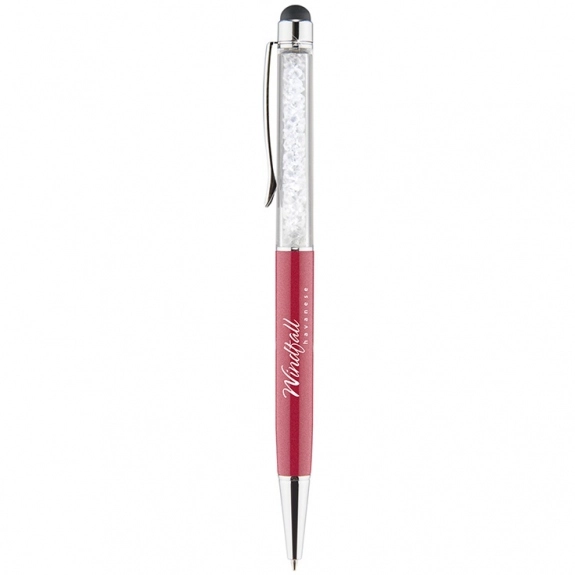 Magenta Mia Shimmer Ballpoint Custom Stylus Pen