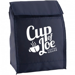 Navy Blue Insulated Budget Custom Lunch Bag